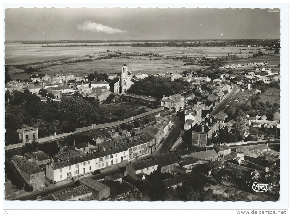 Don@ CPSM CHAILLE LES MARAIS, VUE PANORAMIQUE AERIENNE, VENDEE 85 - Chaille Les Marais