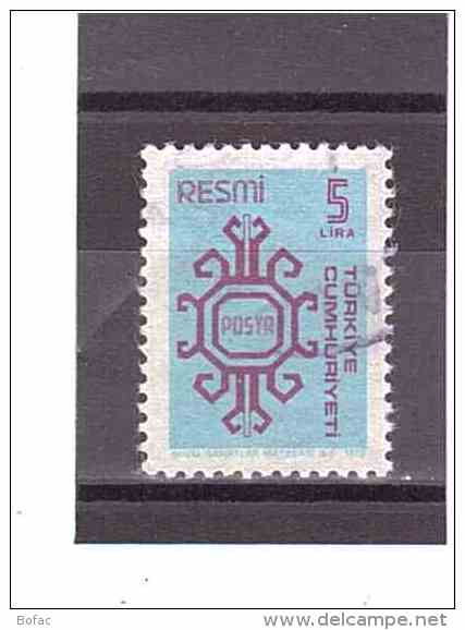 S 154  OBL Y &amp;T (TIMBRE DE SERVICE) *TURQUIE* 13/10 - Timbres De Service