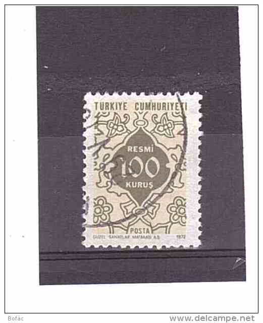 S  129  OBL  Y&amp;T  (Timbres De Service)  *TURQUIE* 13/10 - Timbres De Service