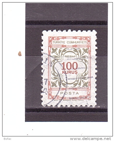 122  OBL   Y&amp;T  (Timbre De Service)   *TURQUIE*  13/10 - Timbres De Service