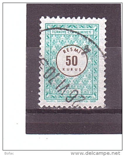 113  OBL   Y&amp;T  (Timbre De Service)   *TURQUIE*  13/10 - Timbres De Service