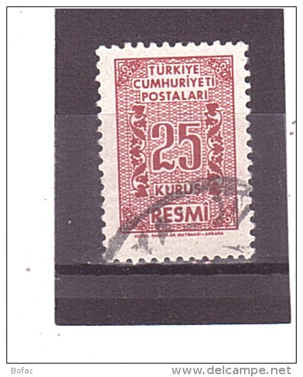 78  OBL   Y&amp;T  (Timbre De Service)   *TURQUIE*  13/10 - Timbres De Service