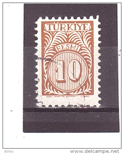 S 46   OBL  Y&amp;T  (Timbre De Service)  *TURQUIE*  13/09 - Timbres De Service