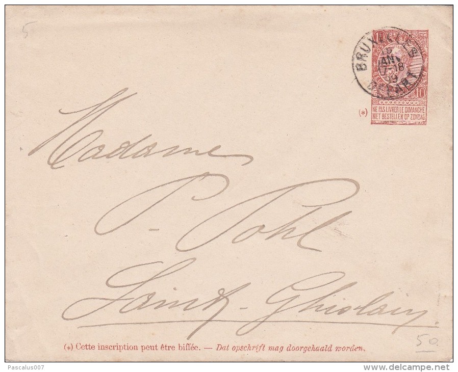 A27 - Entier Postal - Enveloppe N° 5 De 1899 - Covers