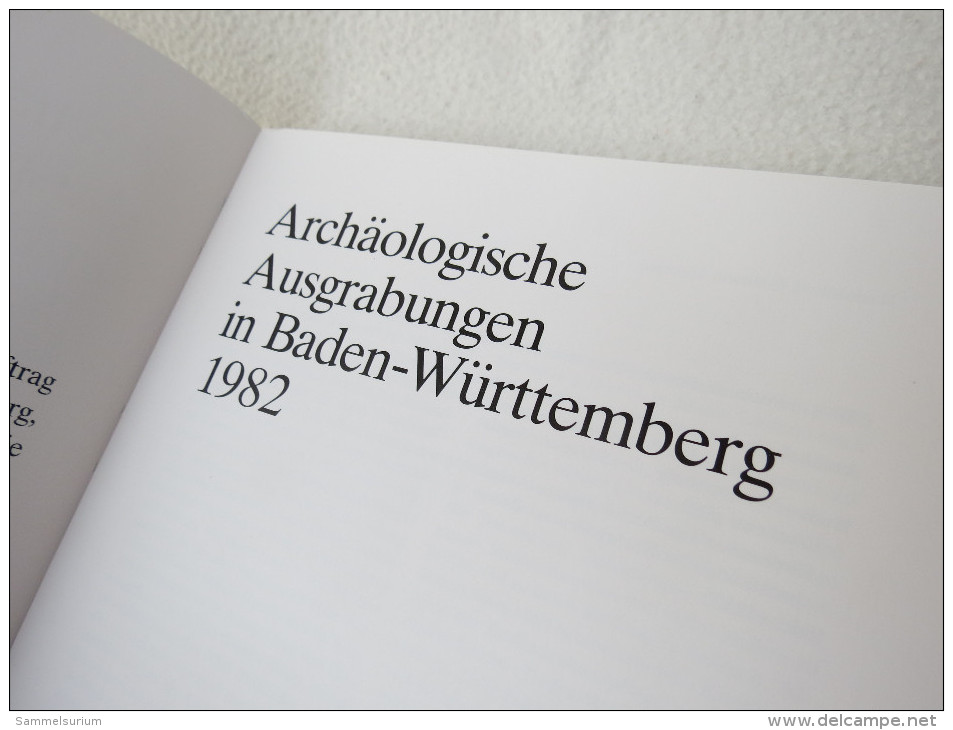 "Archäologische Ausgrabungen In Baden-Württemberg 1982" Konrad Theis Verlag - Archeology