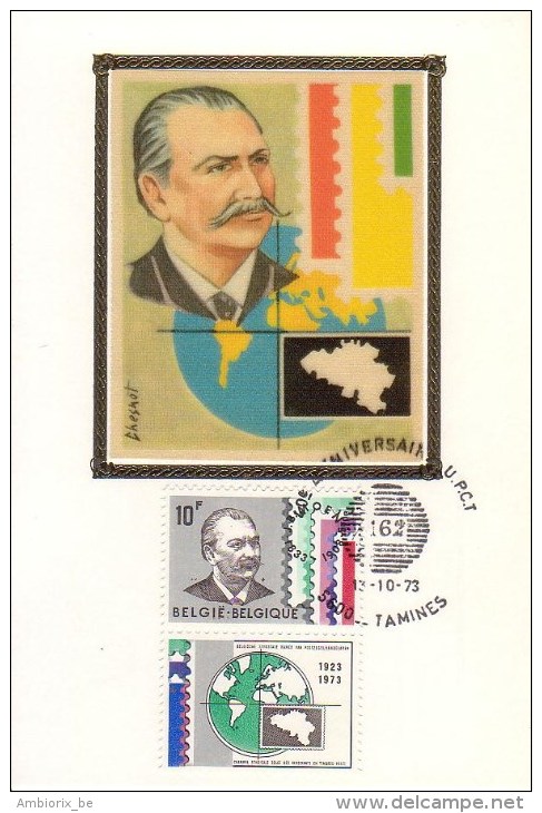 Carte Maximum A6 Soie 1687 Tamines - 1971-1980