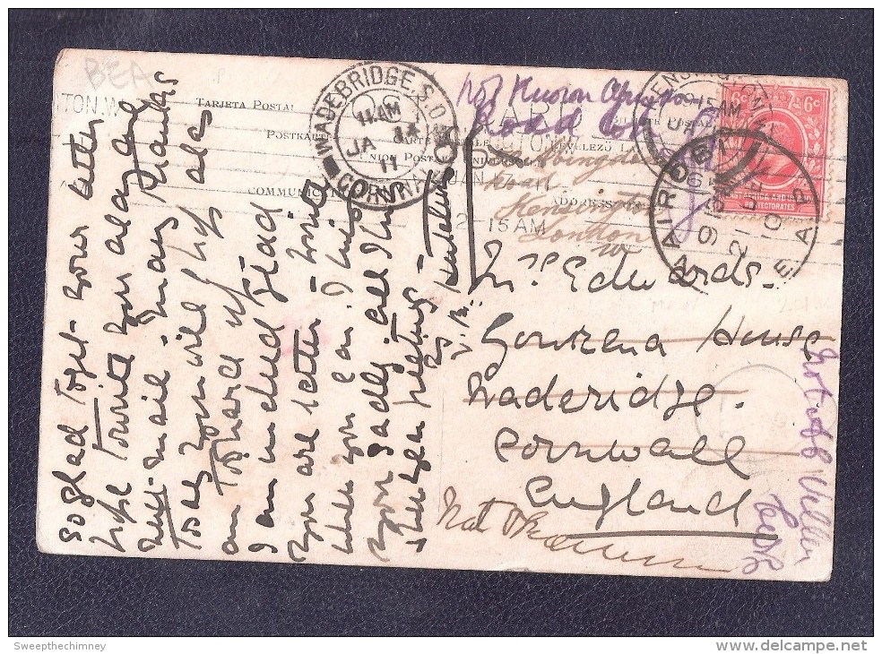 RP UNIQUE PC Posted 21 Dec 1910 NAIROBI Postmark + Stamp Now Kenya Used British East Africa Redirected To London - Kenia