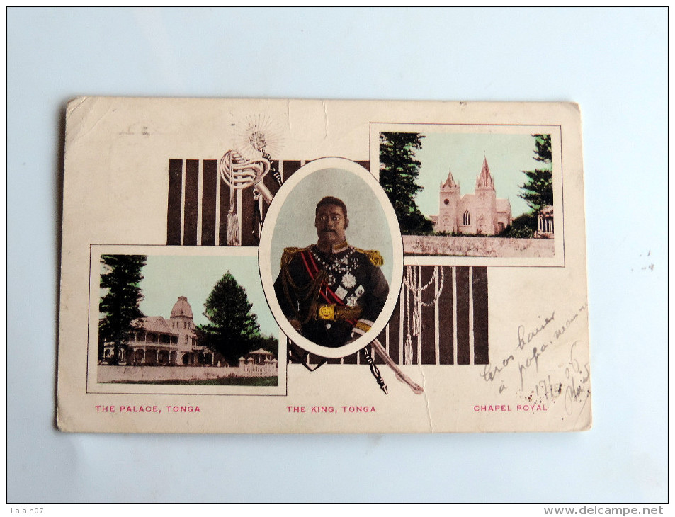 Carte Postale Ancienne : TONGA : The King , The Palace, Chapel Royal, En 1906, TRES RARE - Tonga