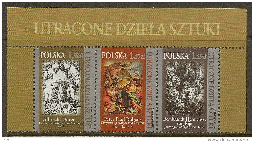 POLAND 2009 Lost Treasures SG 4404/6 UNHM #MT431+ - Ongebruikt