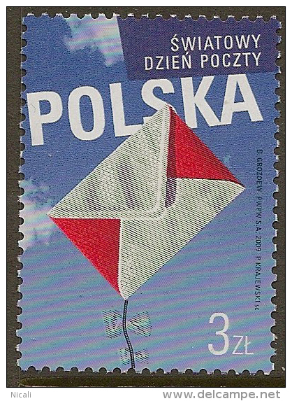 POLAND 2009 World Post Day SG 4399 UNHM #MT411 - Neufs