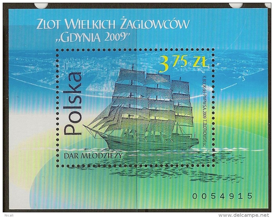 POLAND 2009 Tall Ships SG MS4376 UNHM #MT311 - Ongebruikt