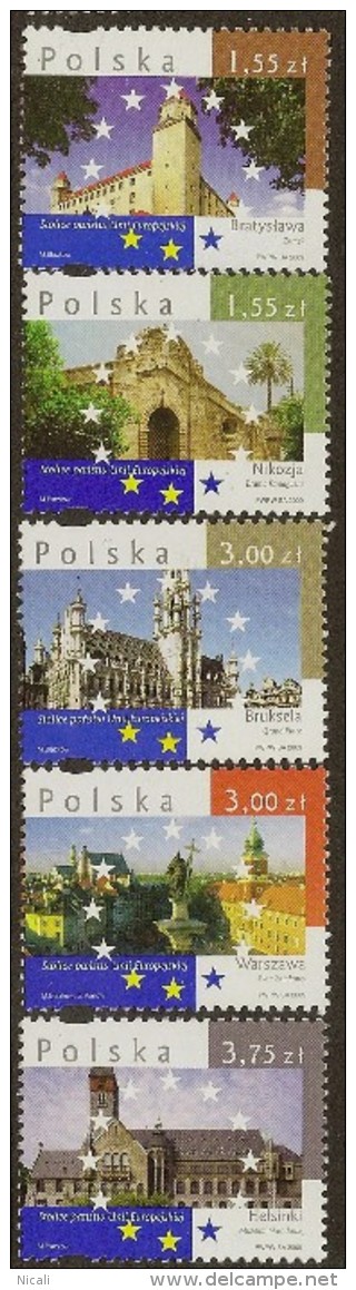 POLAND 2009 Europe Capitals SG 4394/8 UNHM #MT352 - Neufs