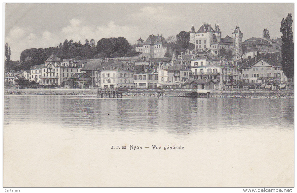 SUISSE,HELVETIA,SWISS,swi Tzerland,schweiz,SVIZZERA ,vaud,NYON En 1900,LAC,hotel,café,brass Erie De La Couronne - Nyon