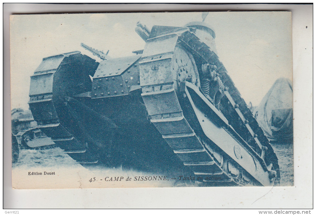 MILITÄR - PANZER - TANK - CHARS - Franz. Panzer Im Manöver, Camp De Sissone - Ausrüstung