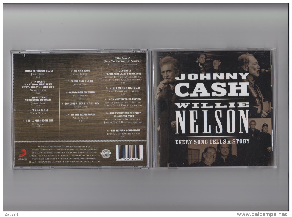 Willie Nelson & Johnny Cash - Every Song Tells A Story  - Original CD - Country & Folk