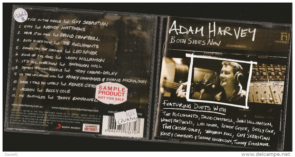 Adam Harvey - Both Sides Now (Duets , Siehe Scan Playlist) - Original CD - Country & Folk