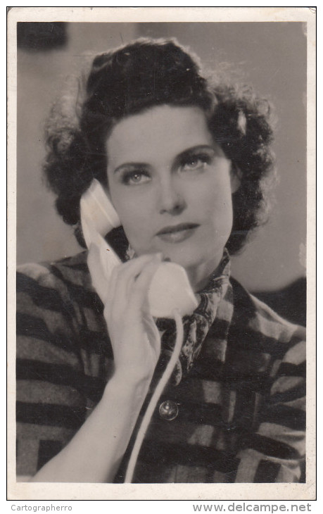 Karády Katalin Hungarian Actress And Singer, Film Scene, Telephone 39 - Entertainers