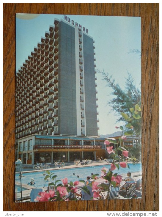 Hotel ROSAMAR Met Tekst Van Clublied TONY ROLIN (?) Aan De Fontein  - Anno 19?? ( Zie Foto Details ) !! - Hotels & Gaststätten