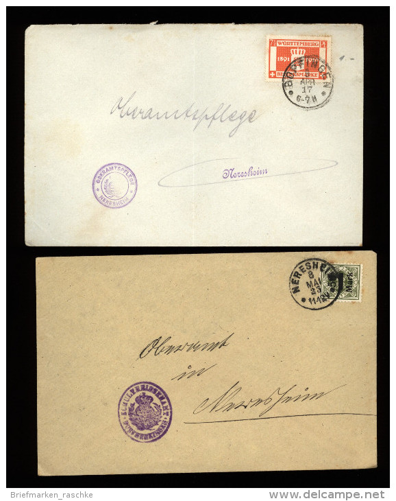 Wuerttemberg,4 Belege (6062) - Storia Postale