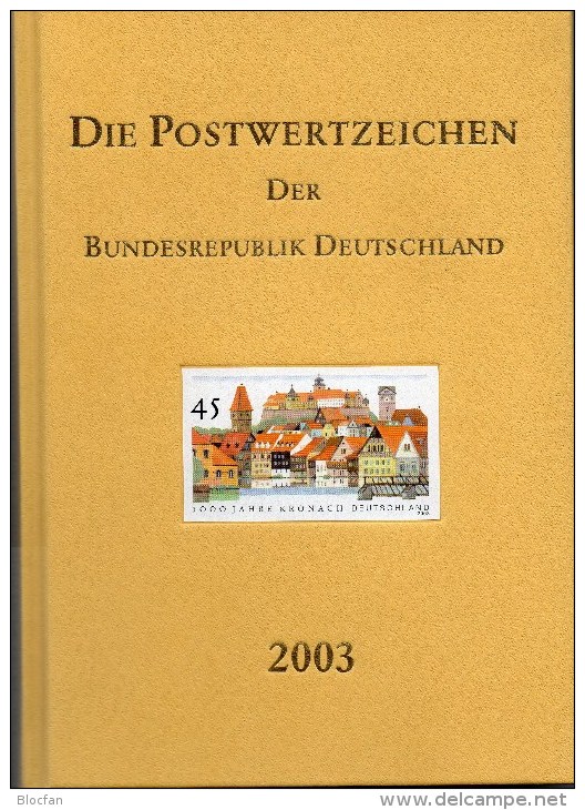 Leeres Jahrbuch 2003 Deutschland Ohne Schwarzdruck ** 25€ Album Neu Mit Beschreibung BRD Year-stamp Document Of Germany - Sonstige & Ohne Zuordnung