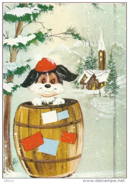 Happy New Year - Dog In A Barrel, 1977., Yugoslavia (serija 89) - Nieuwjaar