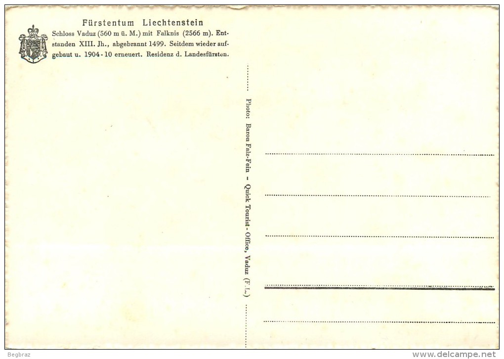 FURSTENTUM - Liechtenstein