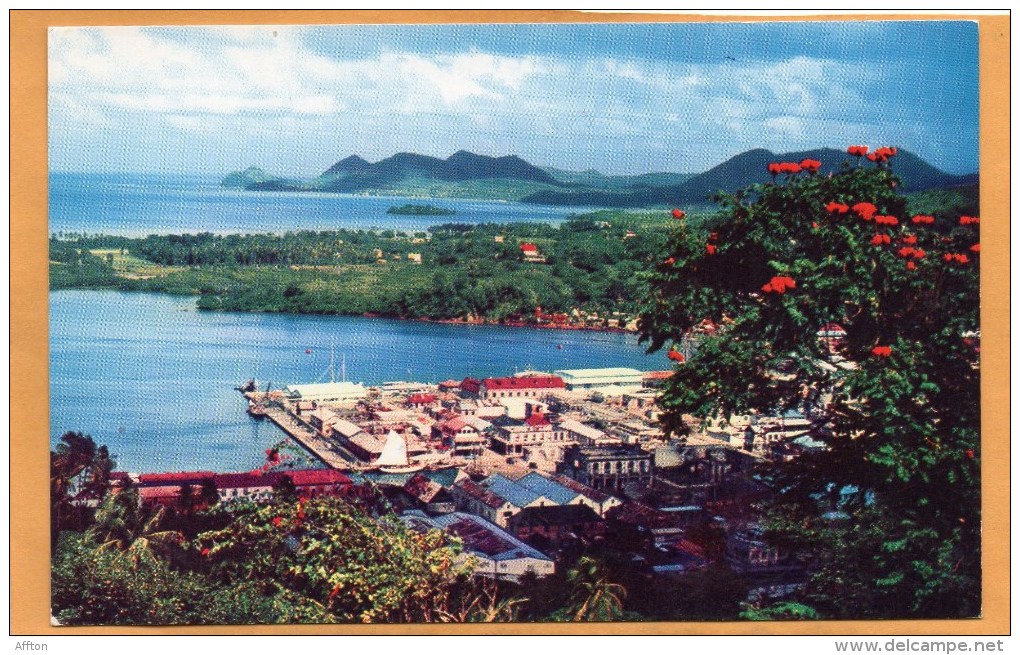 Saint Lucia Old Postcard - Santa Lucía