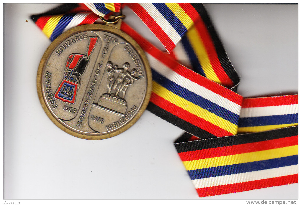 D22 - Médaille De 5 Cm De Diamètre - 1963 1978 VIIe INT. VOLKSMARSCH - ESTERHAZY HOUZARDS GOLDSTADT PFORZHEMA - Autres & Non Classés