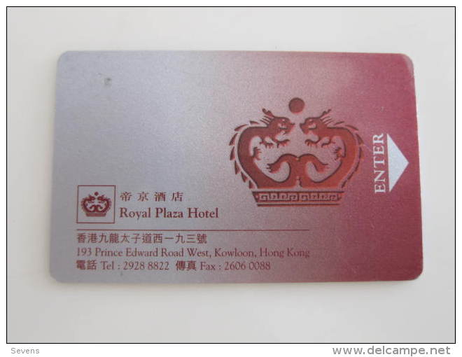 Hong Kong Royal Plaza Hotel,with Scratch And Backside Cover Damaged - Hotel Keycards