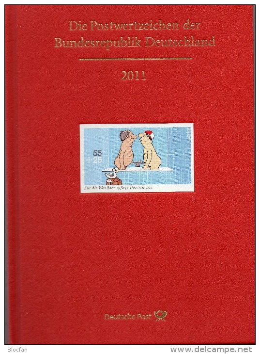 Leeres Jahrbuch 2011 Deutschland Ohne Schwarzdruck ** 25€ Album Neu Mit Beschreibung BRD Year-stamp Document Of Germany - Altri & Non Classificati