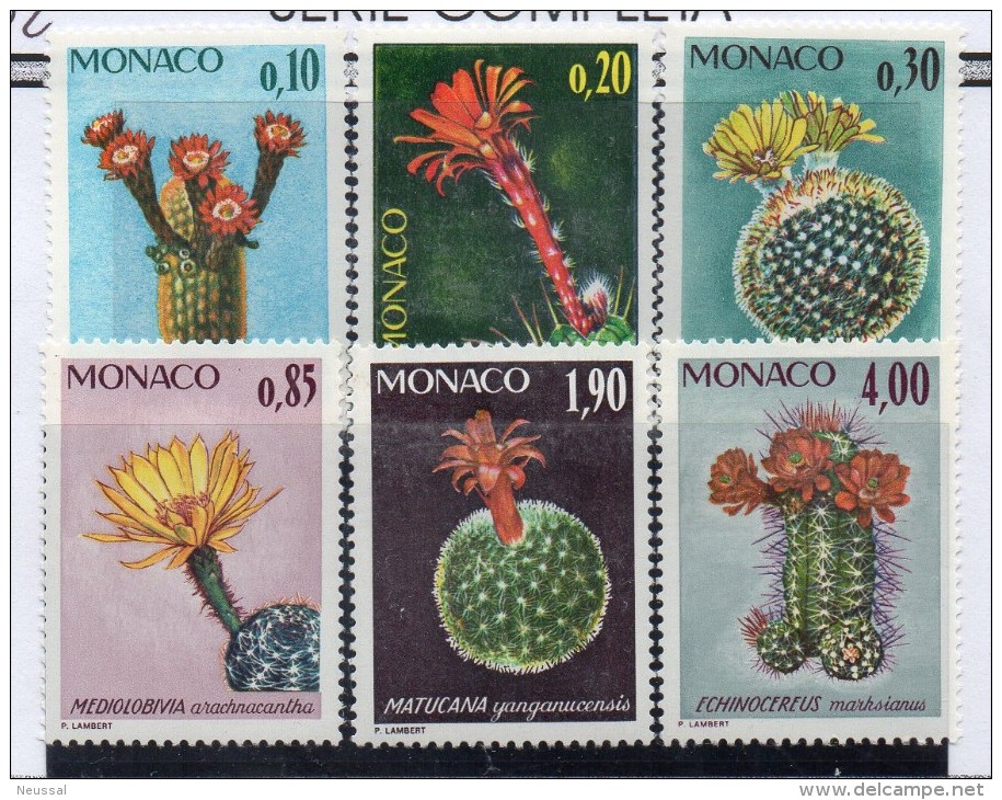 Serie  Nº 997/1002  Monaco - Sukkulenten