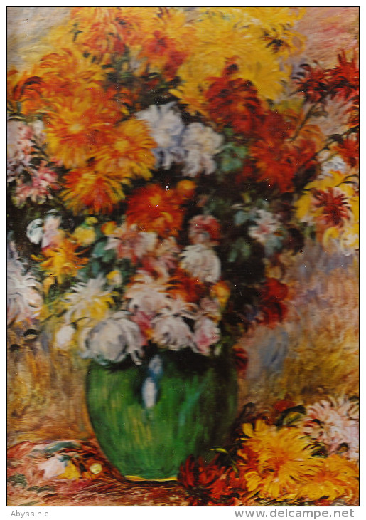 D23 - PUZZLE - Bouquet De Chrysanthèmes - Auguste Renoir - 500 Pièces - - Autres & Non Classés