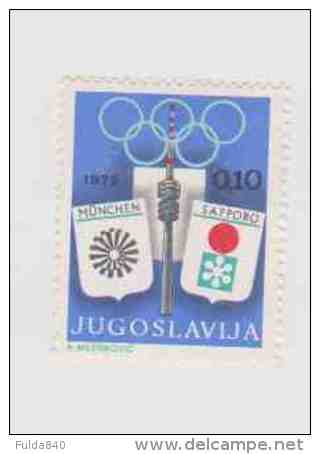 YOUGOSLAVIE.  (Y&amp;T)  1972 - N°1365. *  *  Valeur Obligatoire D'Appoint Au Profit De La Semaine Olympiq  * 10P *  Obl - Other & Unclassified