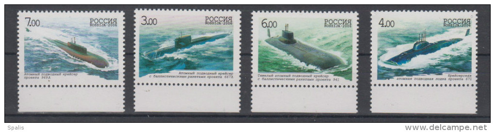 Russia 2006 Michel Nr 1311-4 MNH Submarines - Submarines