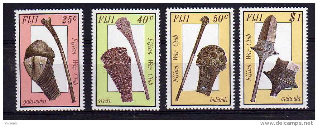 Fiji - 1986 - Ancient War Clubs - MNH - Fidji (1970-...)