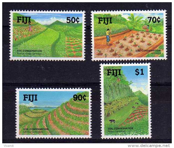 Fiji - 1990 - Soil Conservation - MNH - Fidji (1970-...)