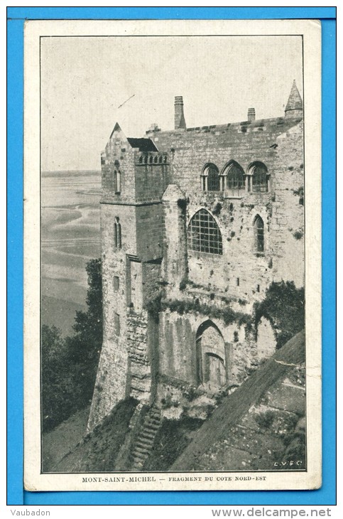 CP, 50, MONT SAINT MICHEL, Fragment Du Côté Nord-est, Ecrite - Le Mont Saint Michel