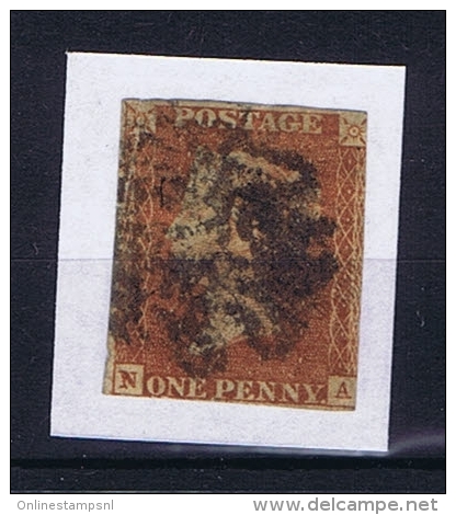 Great Britain SG  8 Used  Yvert 3, Obl. Maltese Cross - Used Stamps