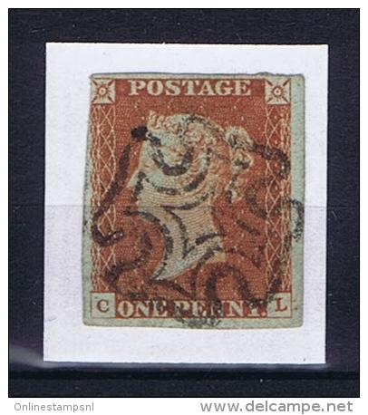 Great Britain SG  8 Used  Yvert 3, Obl. Maltese Cross - Used Stamps