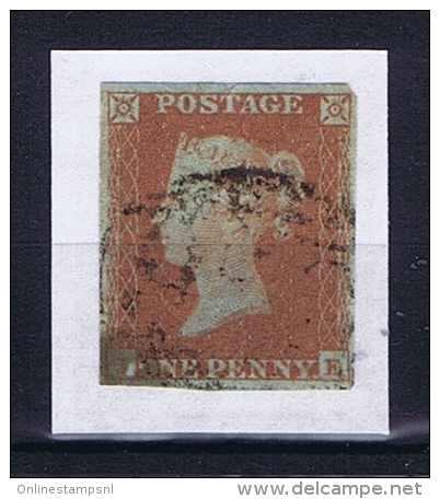 Great Britain SG  8a Blue Paper Used  Yvert 3, Pair - Oblitérés