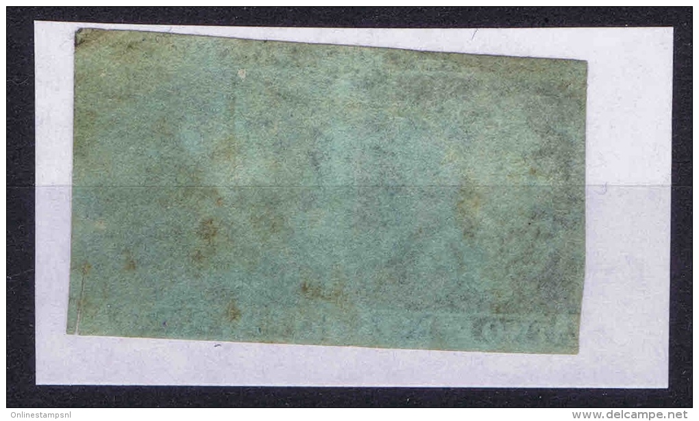 Great Britain SG  14   Yv Nr 4, Used Pair  Watermark Inverted  CV UKP 1700 Small Tear At Right Side (see Reverse Scan) - Oblitérés