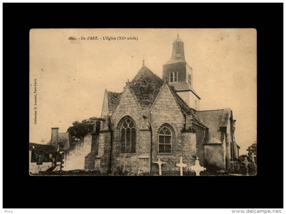 56 - GOLFE DU MORBIHAN - ILE D´ARZ - Eglise - Ile D'Arz