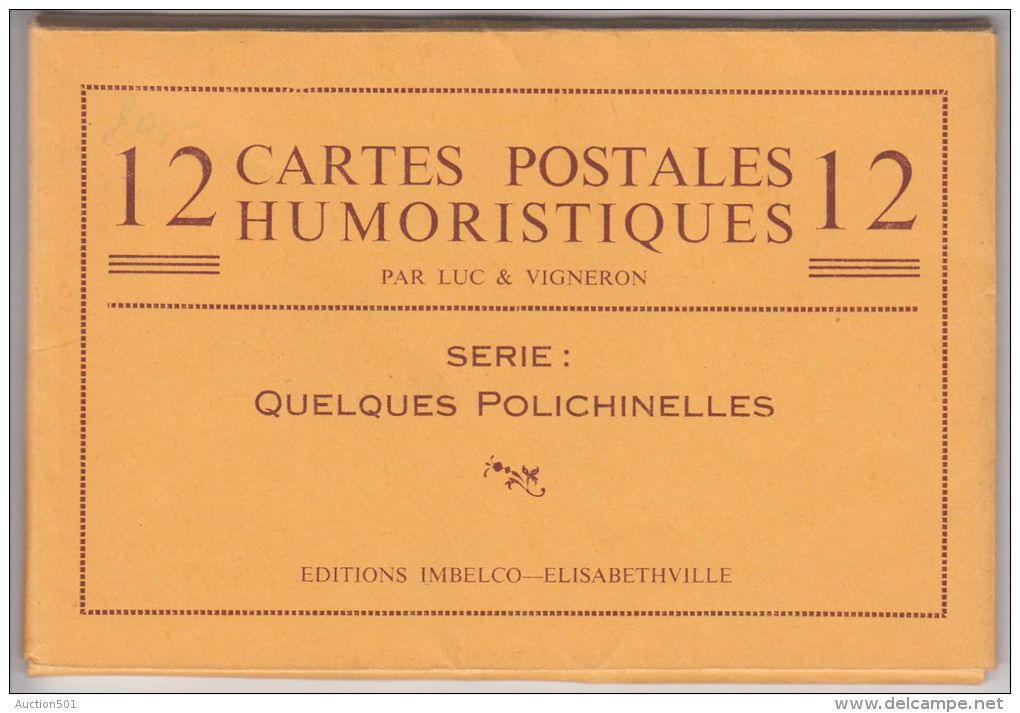 21267Mg LUC &amp; VIGNERON - Série QUELQUES POLICHINELLES - Pochette 12 Cartes - Autres & Non Classés