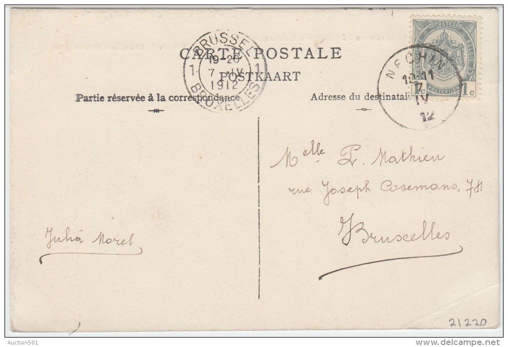 21220g CHATEAU De BILLEMONT - Hérinnes Lez-Pecq - 1912 - Pecq