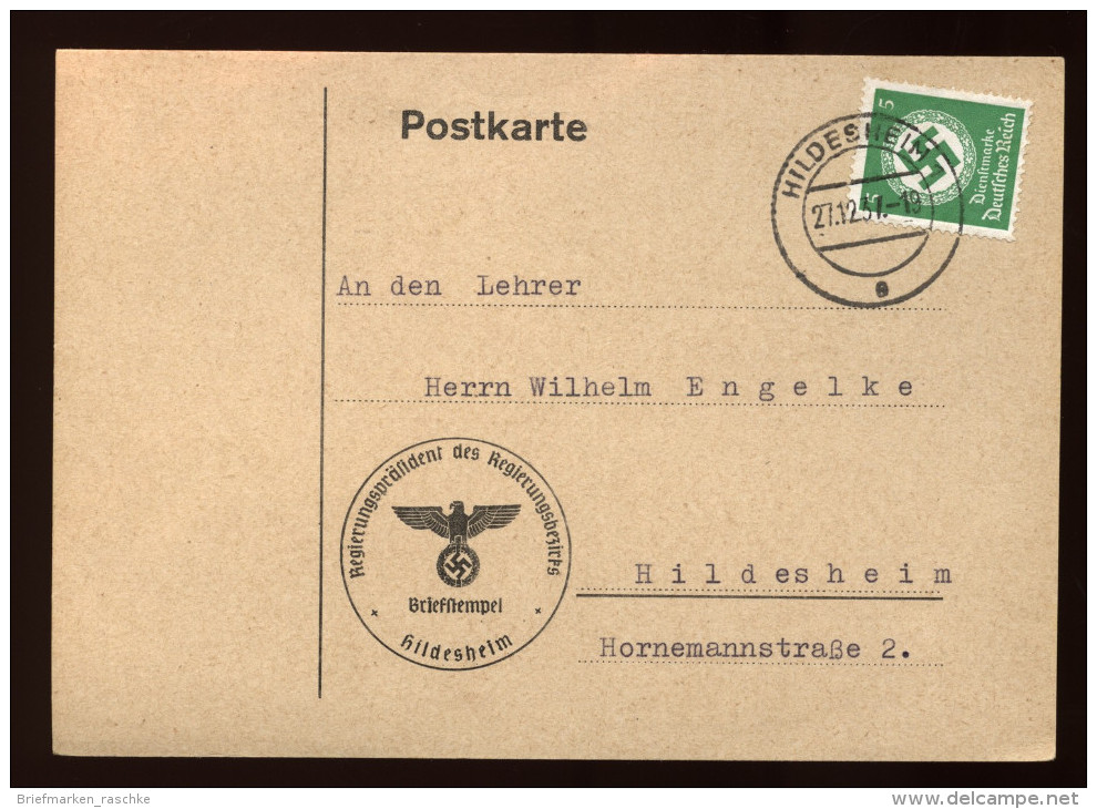 D.R.Dienst Nr.134,EF In Hildesheim (6075) - Dienstmarken