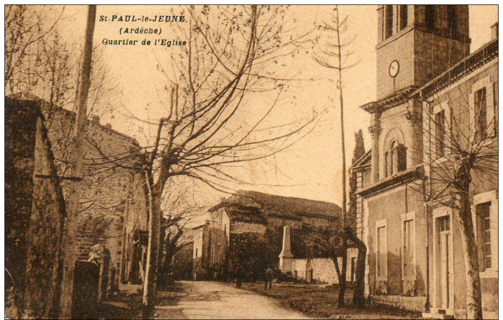 61        ST  PAUL  LE  JEUNE     -    QUARTIER   DE   EGLISE - Autres & Non Classés