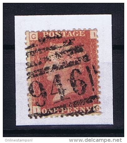 Great Britain SG  43 Used  Plate 114  Yvert 12 - Usados