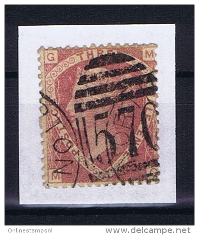 Great Britain SG  51 , Yv Nr 50 Used Plate 3 - Used Stamps