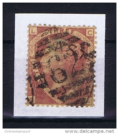 Great Britain SG  51 , Yv Nr 50 Used Plate 3 - Gebruikt