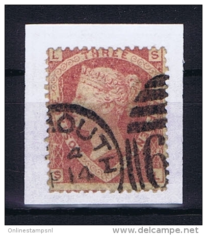 Great Britain SG  51 , Yv Nr 50 Used Plate 3 - Gebraucht